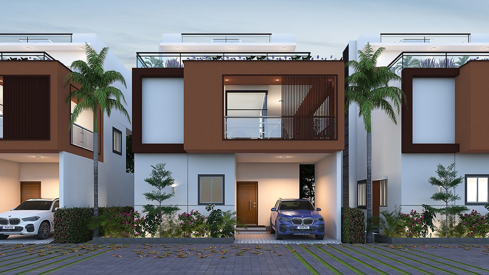 Koing Homes North Country Villa in Devanhalli North Bangalore night view